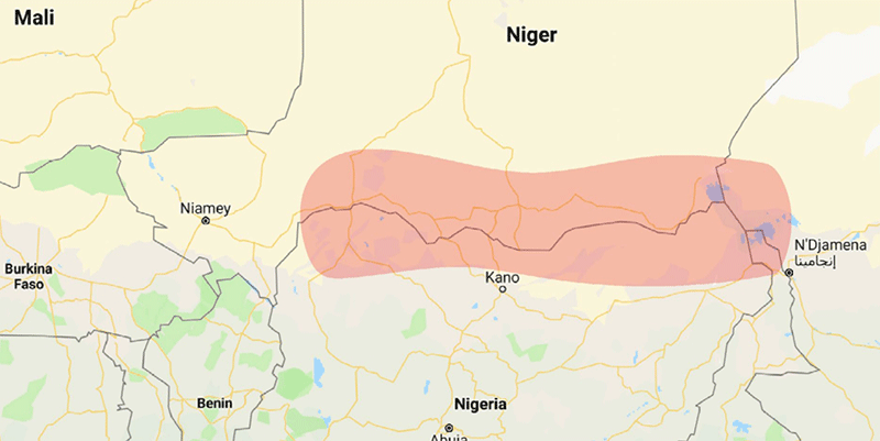 니제르 분쟁 피해 지역